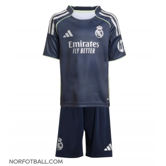 Billige Fotballdrakt Real Madrid Replika Bortedraktsett Barn 2025-26 Kortermet (med bukser)